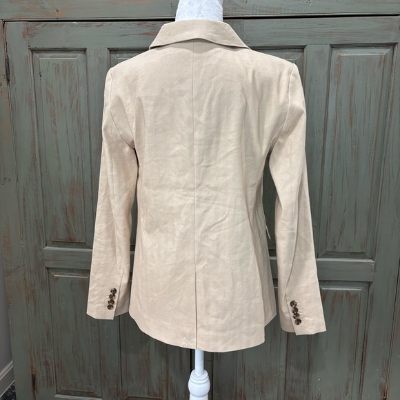 Vintage Ann Taylor Jacket Cream Linen 2 - Picture 4 of 12